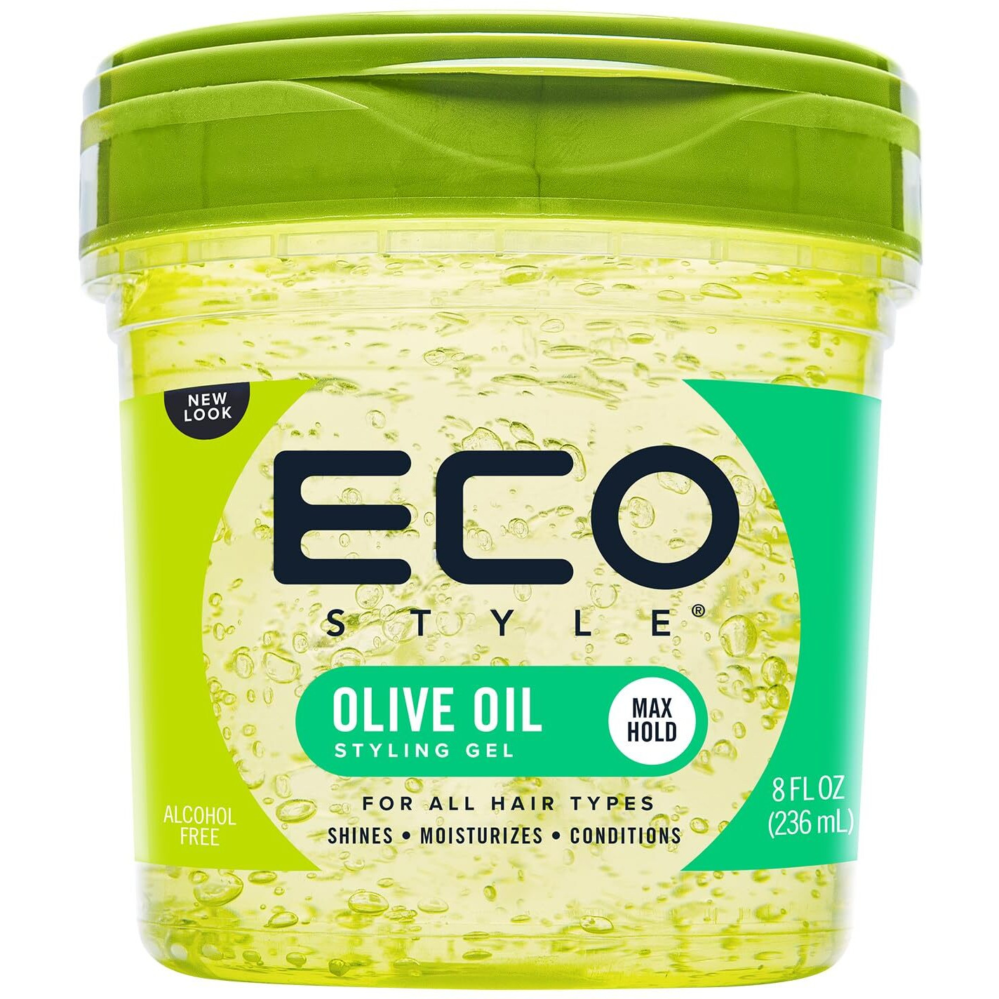 Eco Style Gel Olive Oil Styling - Adds Shine and Tames Split Ends - Delivers Moisture to Scalp - Nourishes And Repairs - Provides Weightless and Superior Hold - Ideal for all Hair - 8 oz