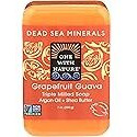 One With Nature Grapefruit Guava Dead Sea Mineral Soap, 7 Ounce Bar
