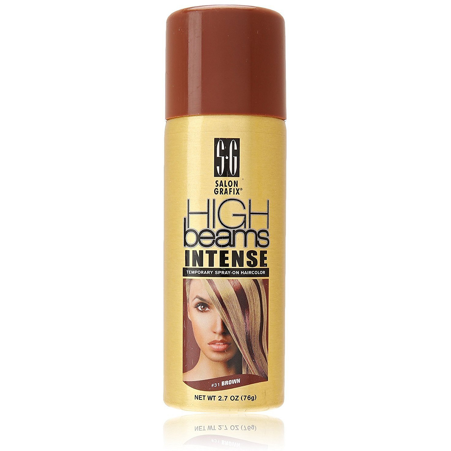 High Beams Intense Temporary Spray - 31 Brown by Salon Grafix for Unisex - 2.7 oz Hair Color
