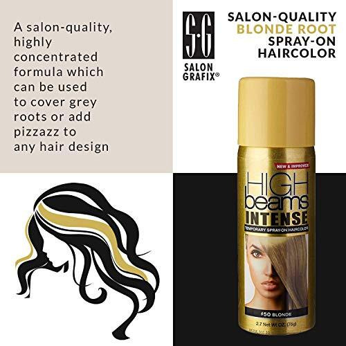 High Beams Intense Temporary Spray - 50 Blonde by Salon Grafix for Unisex - 2.7 oz Hair Color