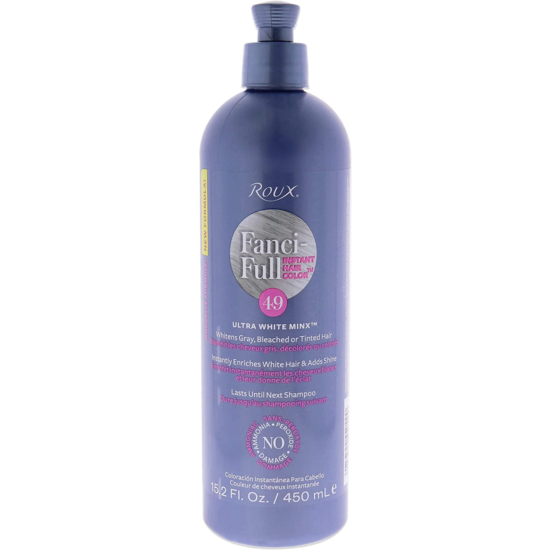 Fanci-Full Rinse Instant Hair Color - 49 Ultra White Minx by Roux for Unisex - 15.2 oz Hair Color