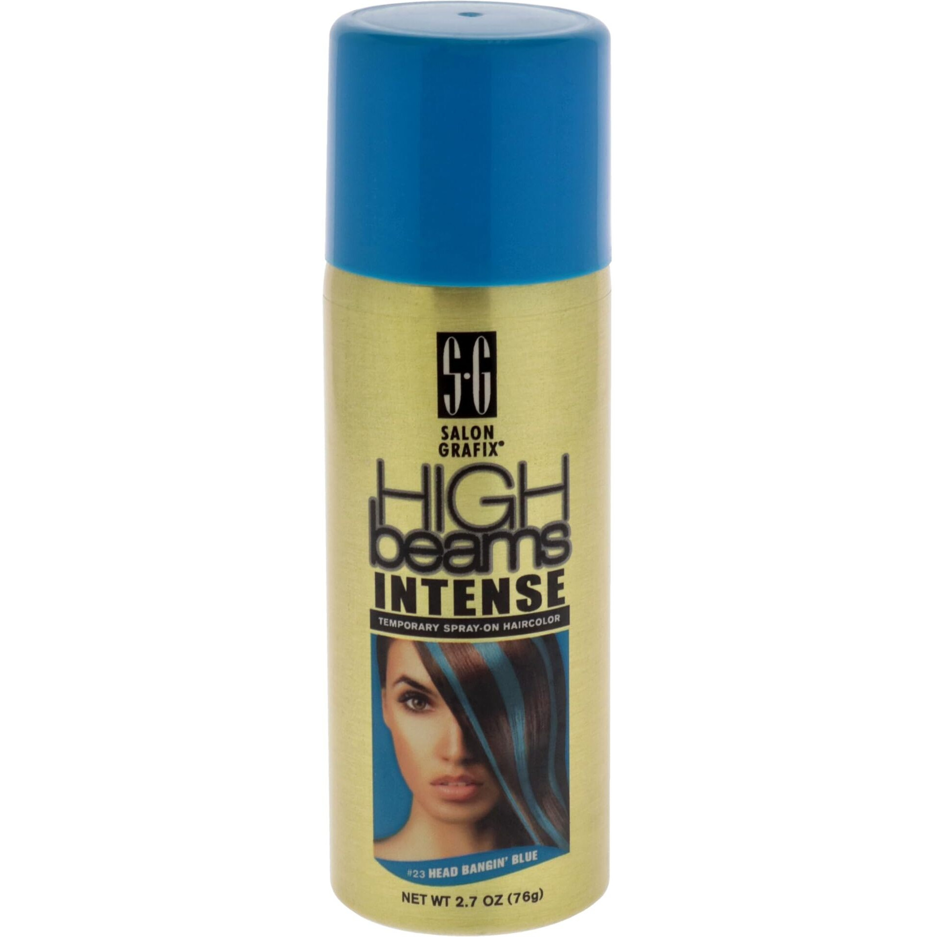 High Beams Intense Temporary Spray - 23 Blue by Salon Grafix for Unisex - 2.7 oz Hair Color