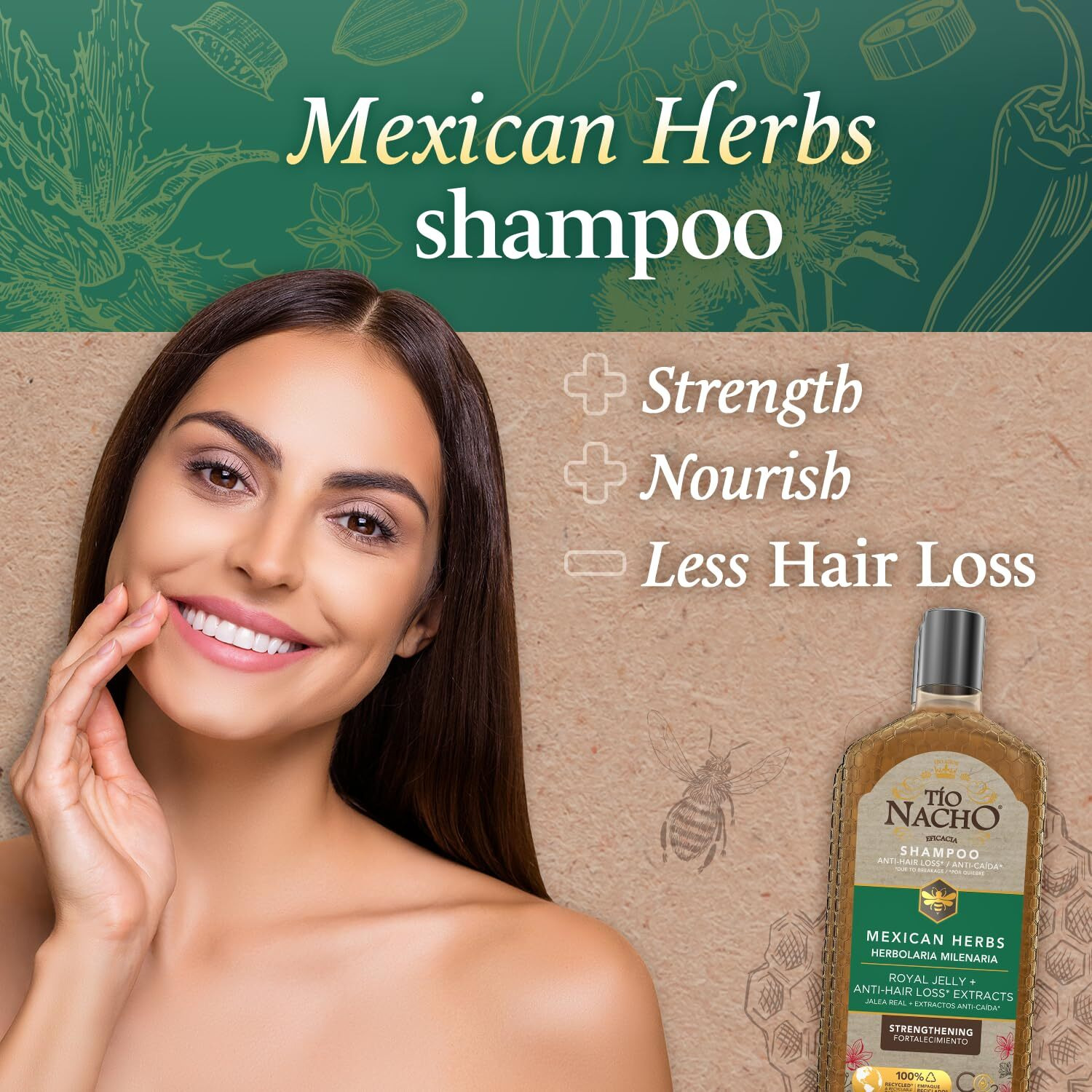 Tio Nacho Mexican Herbs Shampoo Pack of 3