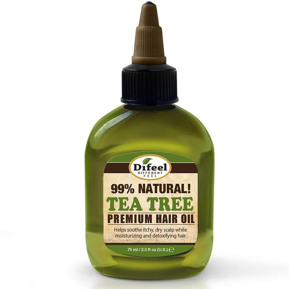 Difeel Premium Natural Hair Oil - Tea Tree Oil for Dry Scalp 2.5 Ounce