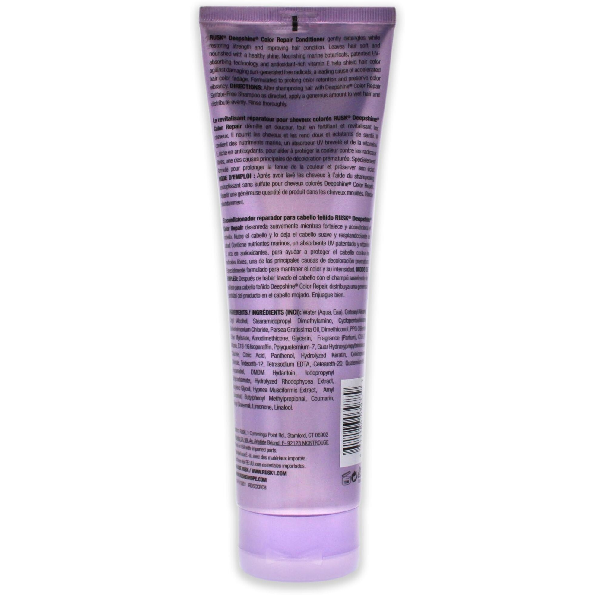 Deepshine Color Repair Conditioner by Rusk for Unisex - 8.5 oz Conditioner