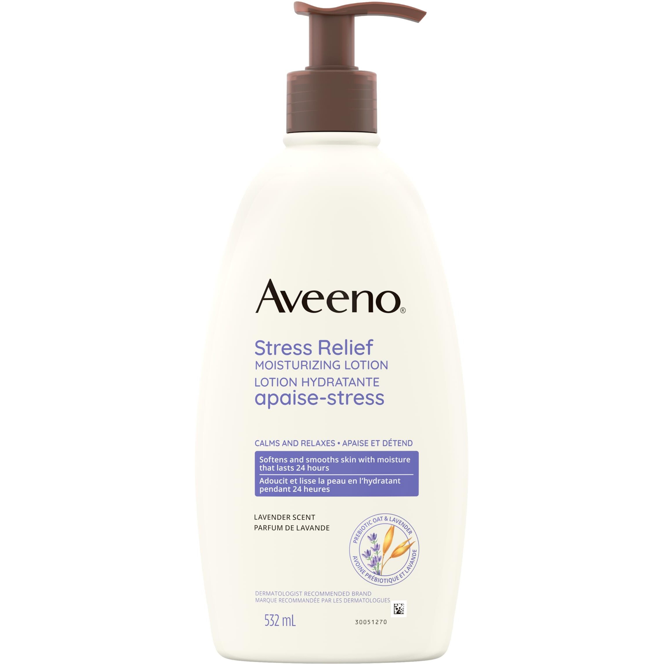 Aveeno Body Moisture Stress Relief Moisturizing Lotion, 18 Ounce