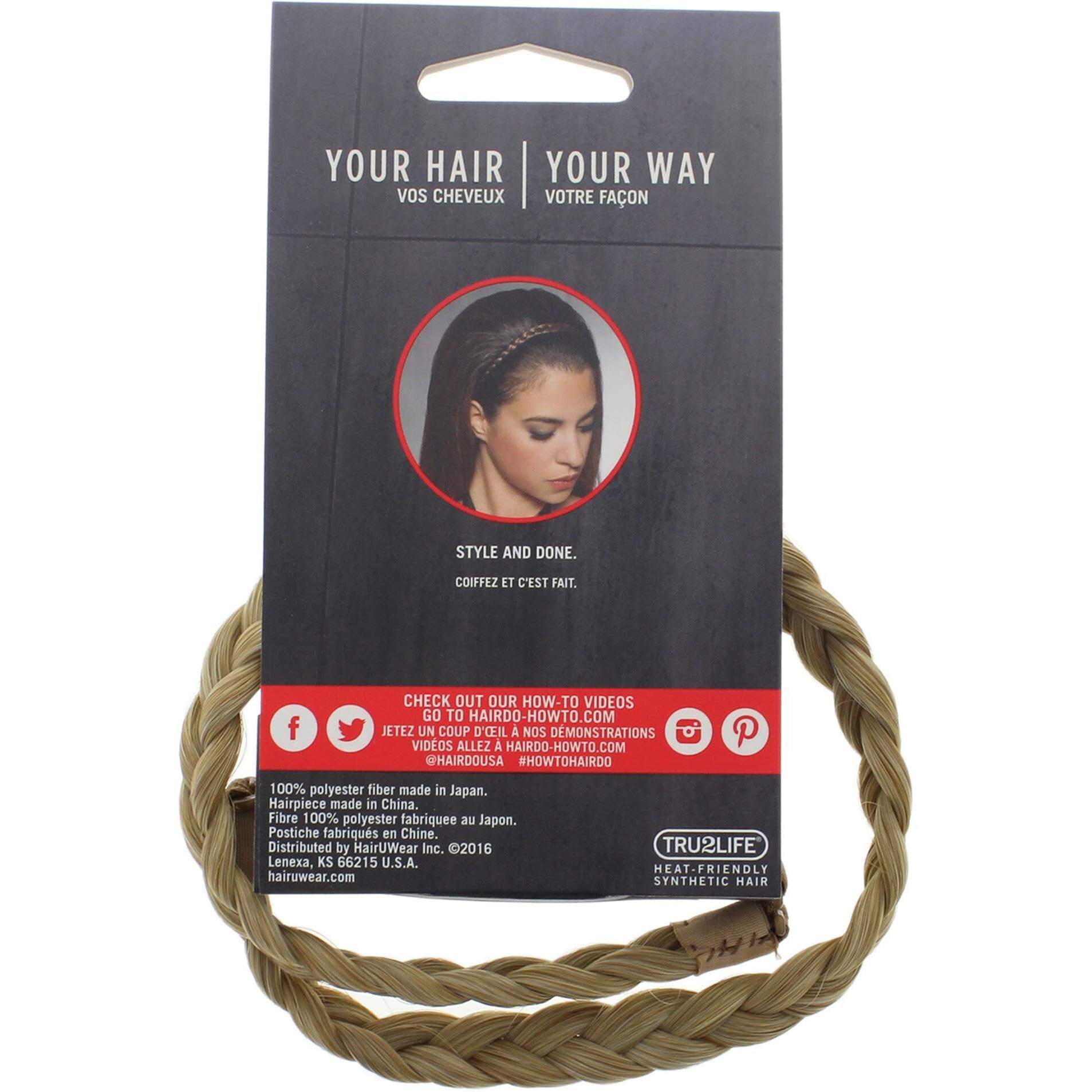 French Braid Band - R14 88H Golden Wheat by Hairdo for Women - 1 Pc Hair Band
