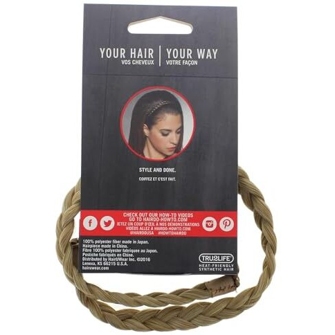 French Braid Band - R14 88H Golden Wheat by Hairdo for Women - 1 Pc Hair Band