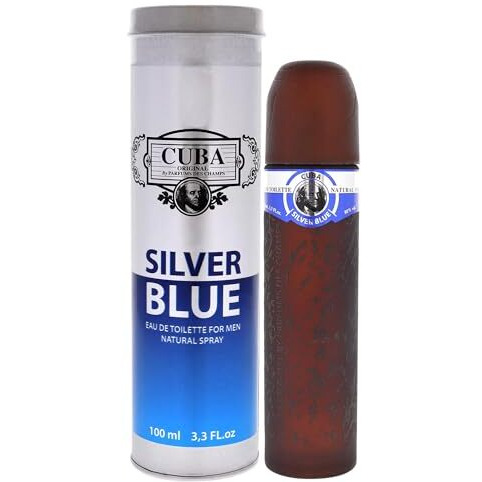 Cuba Silver Blue by Cuba, 3.3 oz Eau De Toilette Spray for Men