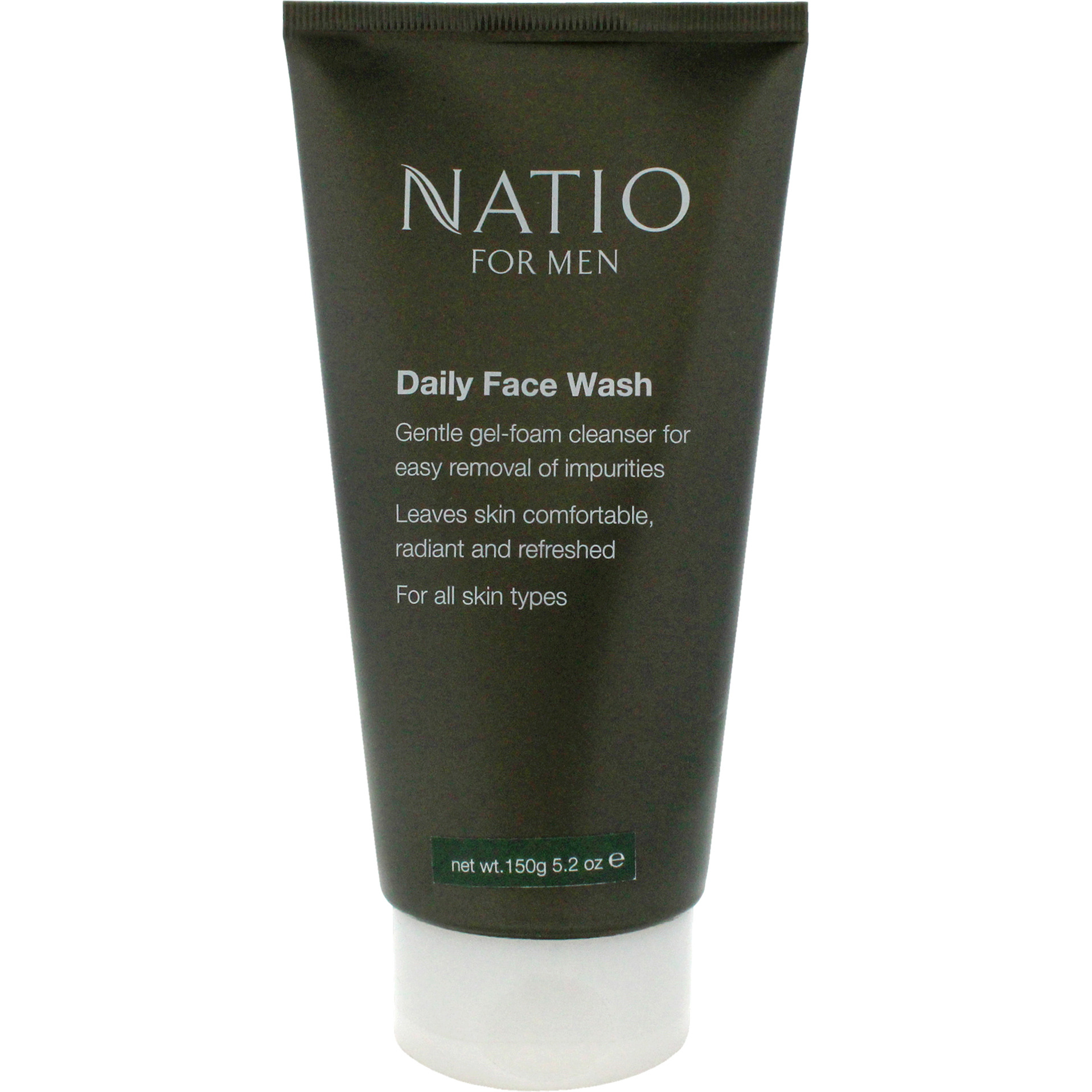 Mens Daily Face Wash by Natio for Men - 5.2 oz Cleanser