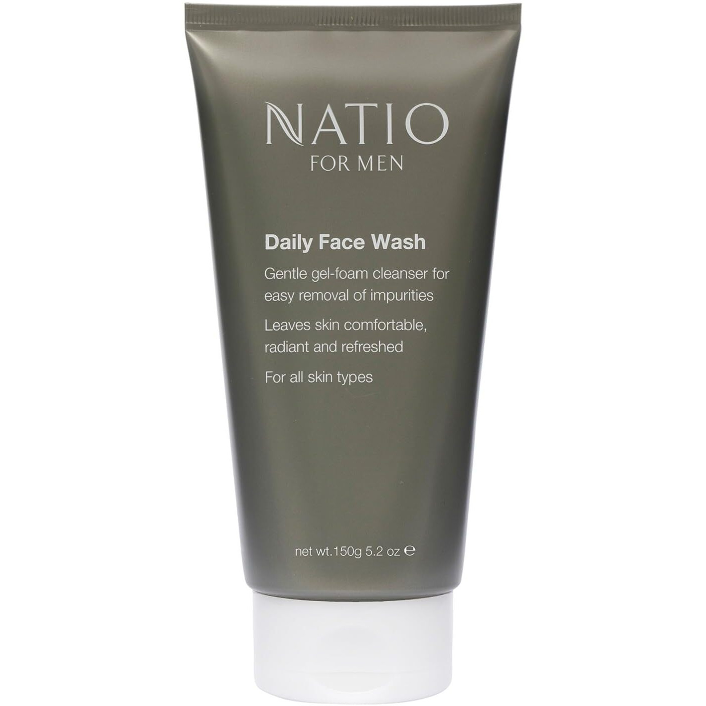 Mens Daily Face Wash by Natio for Men - 5.2 oz Cleanser