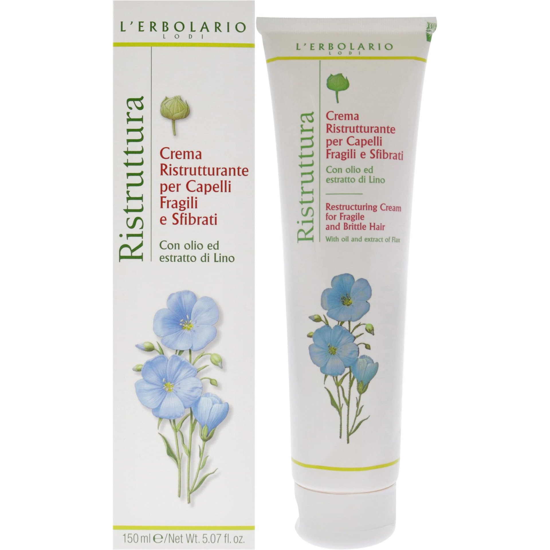 Restructuring Cream for Fragile and Brittle Hair by LErbolario for Women - 5.07 oz Cream