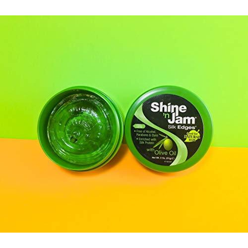 Shine-n-Jam Silk Edges by Ampro for Women - 8 oz Gel