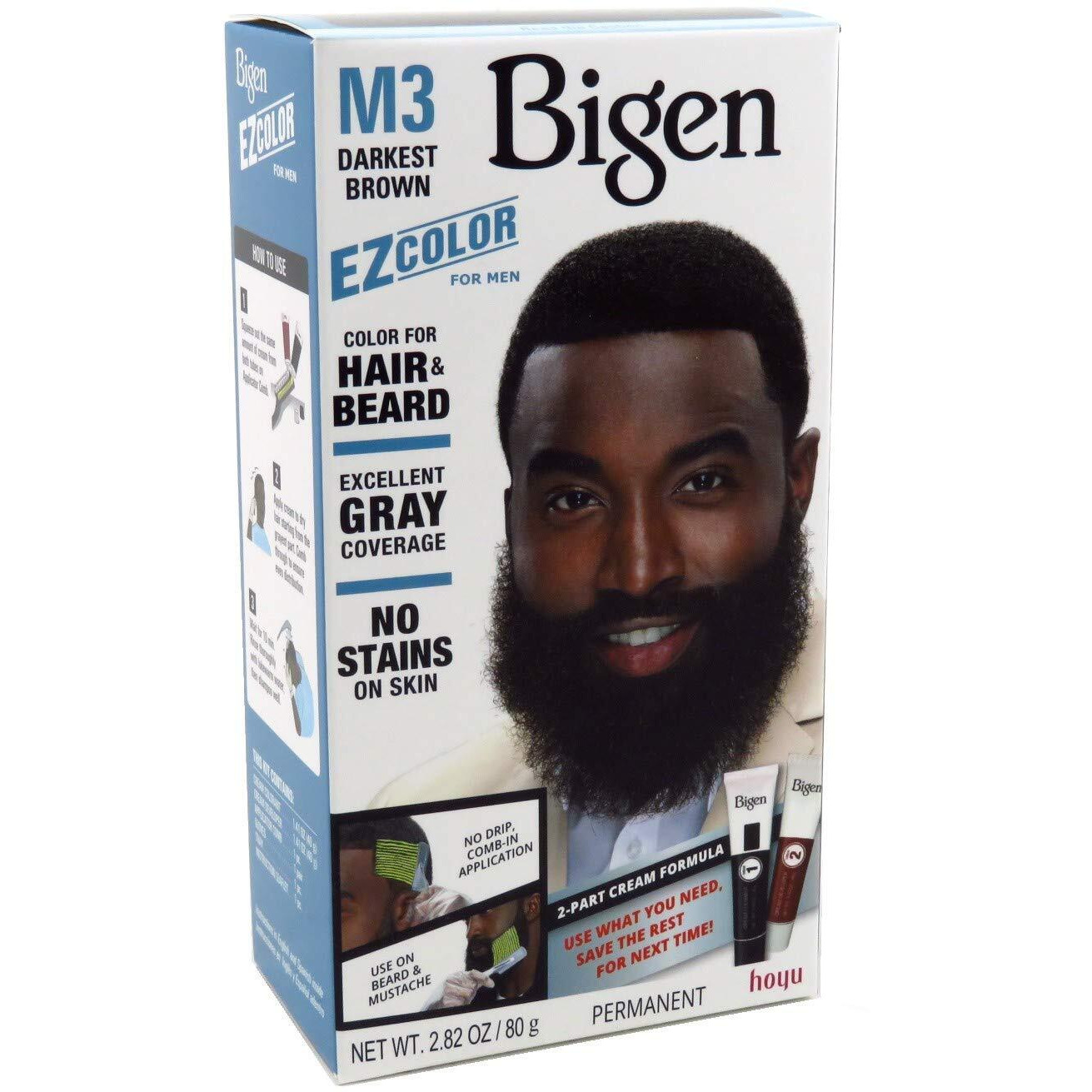 Bigen EZ Color for Men Darkest Brown Kit (Pack of 6)