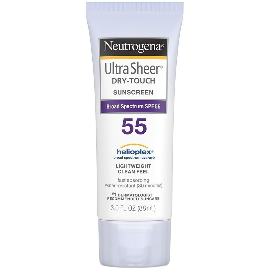 Neutrogena Ultra Sheer Dry-Touch Sunscreen SPF 55 3 oz (Pack of 4)