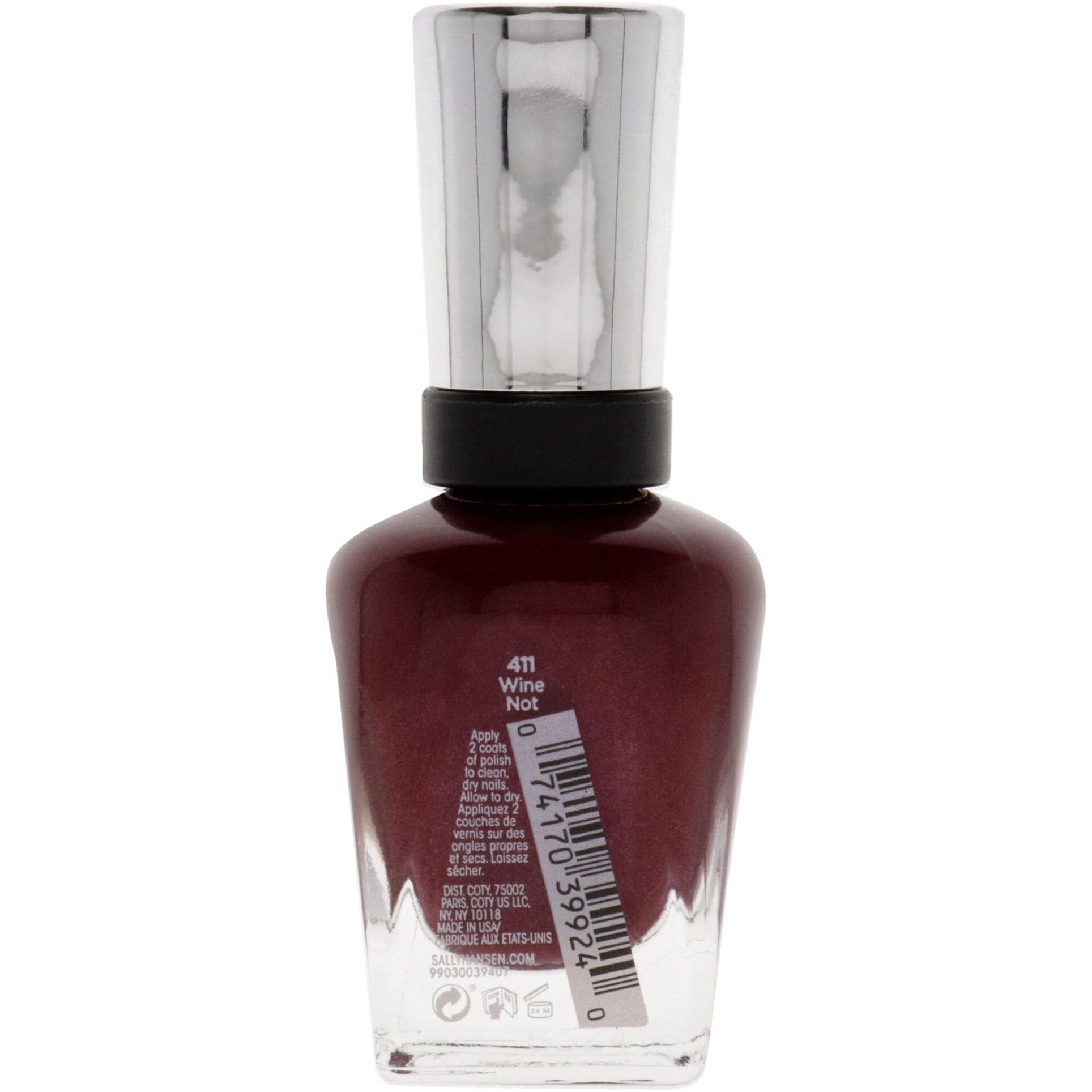 Complete Salon Manicure - 411 Wine Not by Sally Hansen for Women - 0.5 oz Nail Polish