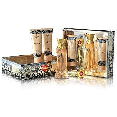 French Cancan by New Brand for Women - 4 Pc Gift Set 3.3oz EDP Spray, 0.5oz EDP Spray, 4.3oz Shower Gel, 4.3oz Body Lotion