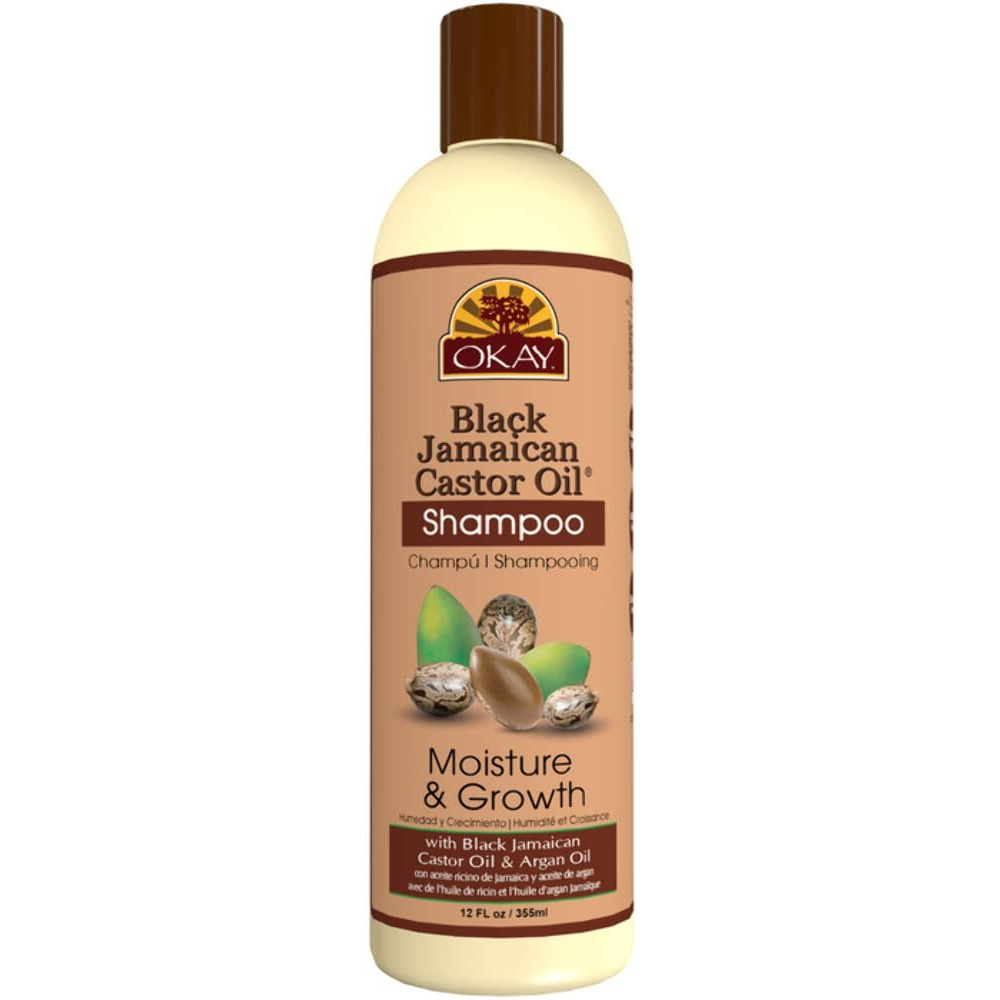 OKAY BLACK JAMAICAN CASTOR OIL MOISTURE GROWTH SHAMPOO 12oz / 355ml