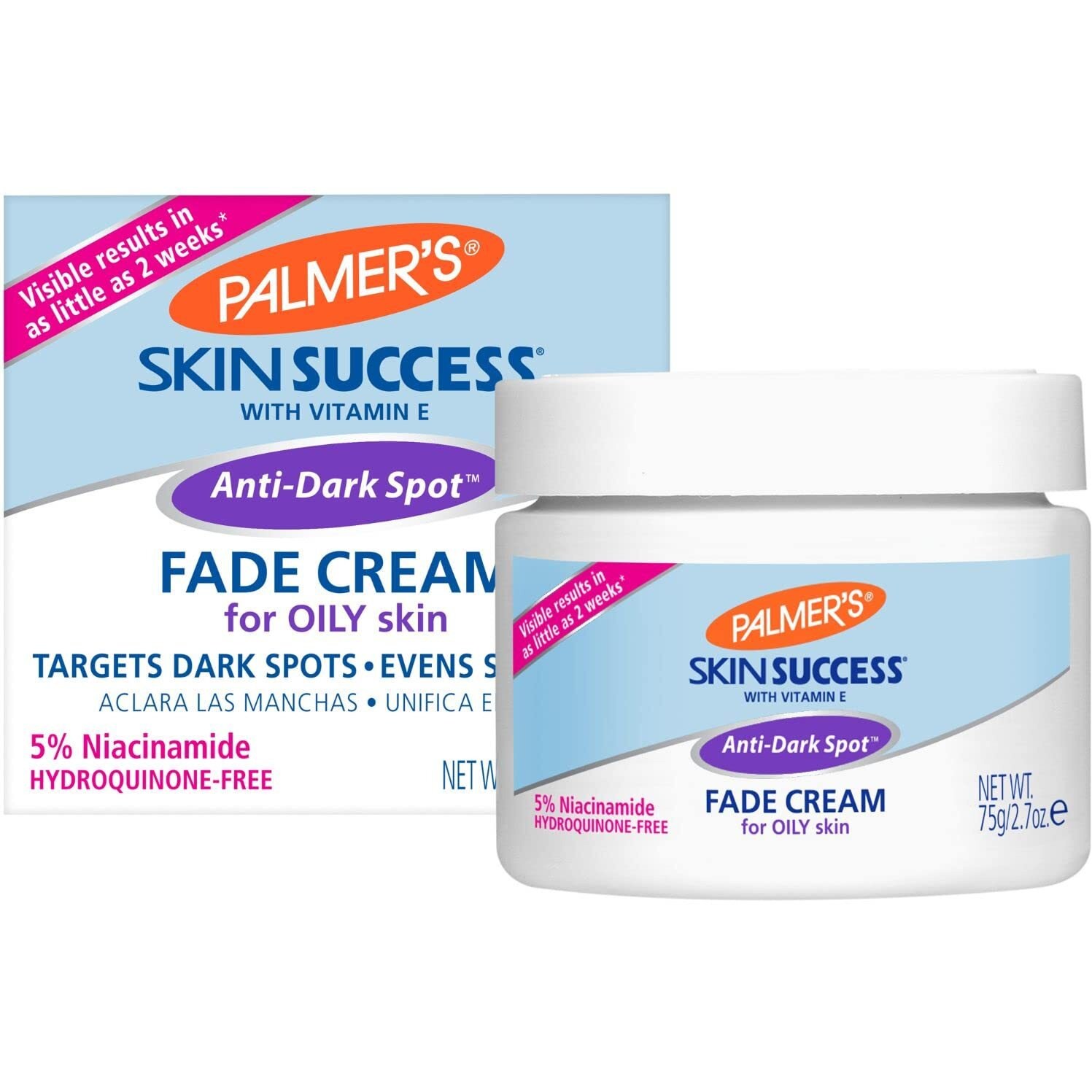 E.T. Browne Drug Company, Inc. Palmer's Skin Success Eventone Fade Cream for Oily Skin 75g, 2.7 Fl Oz