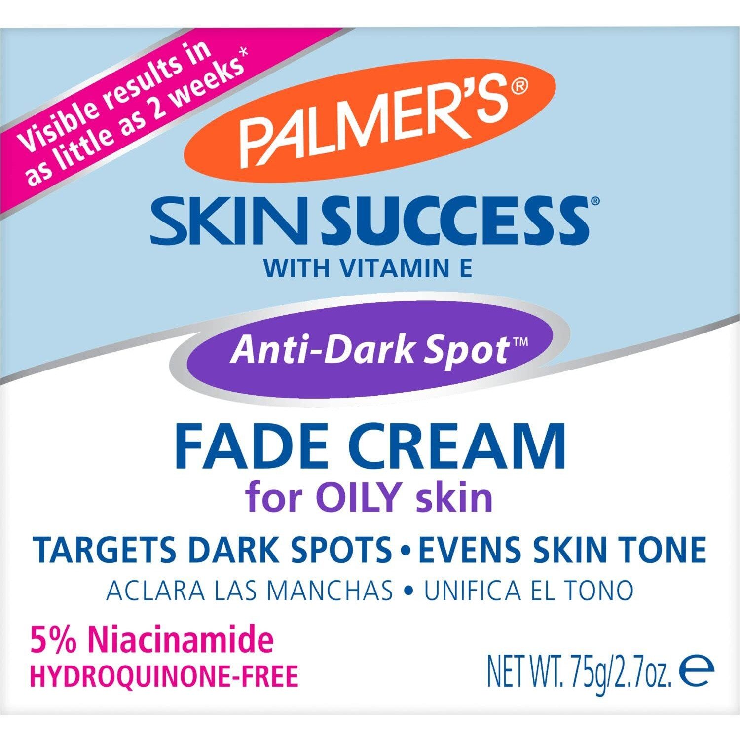 E.T. Browne Drug Company, Inc. Palmer's Skin Success Eventone Fade Cream for Oily Skin 75g, 2.7 Fl Oz