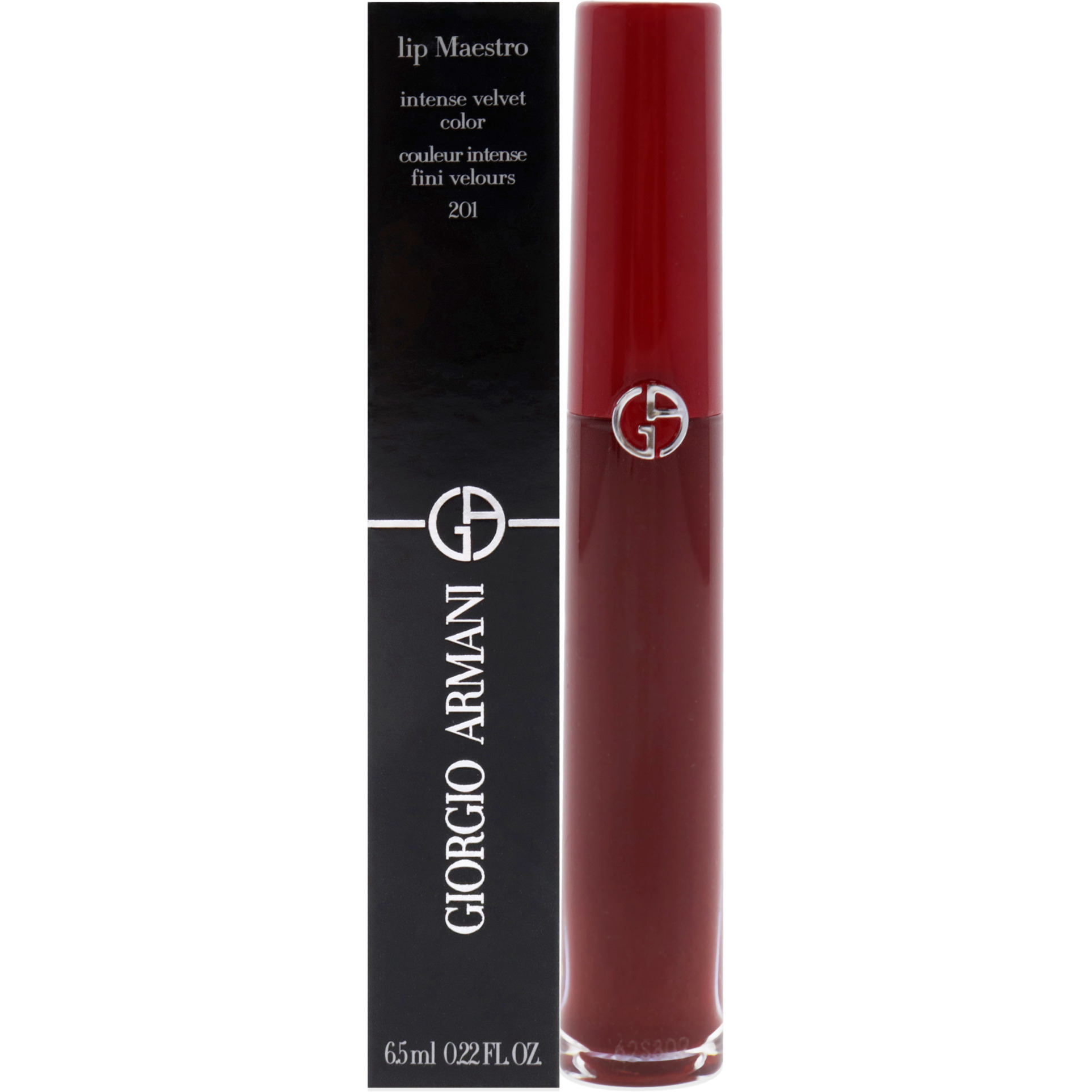 Lip Maestro Intense Velvet Color - 201 Dark Velvet by Giorgio Armani for Women - 0.22 oz Lipstick