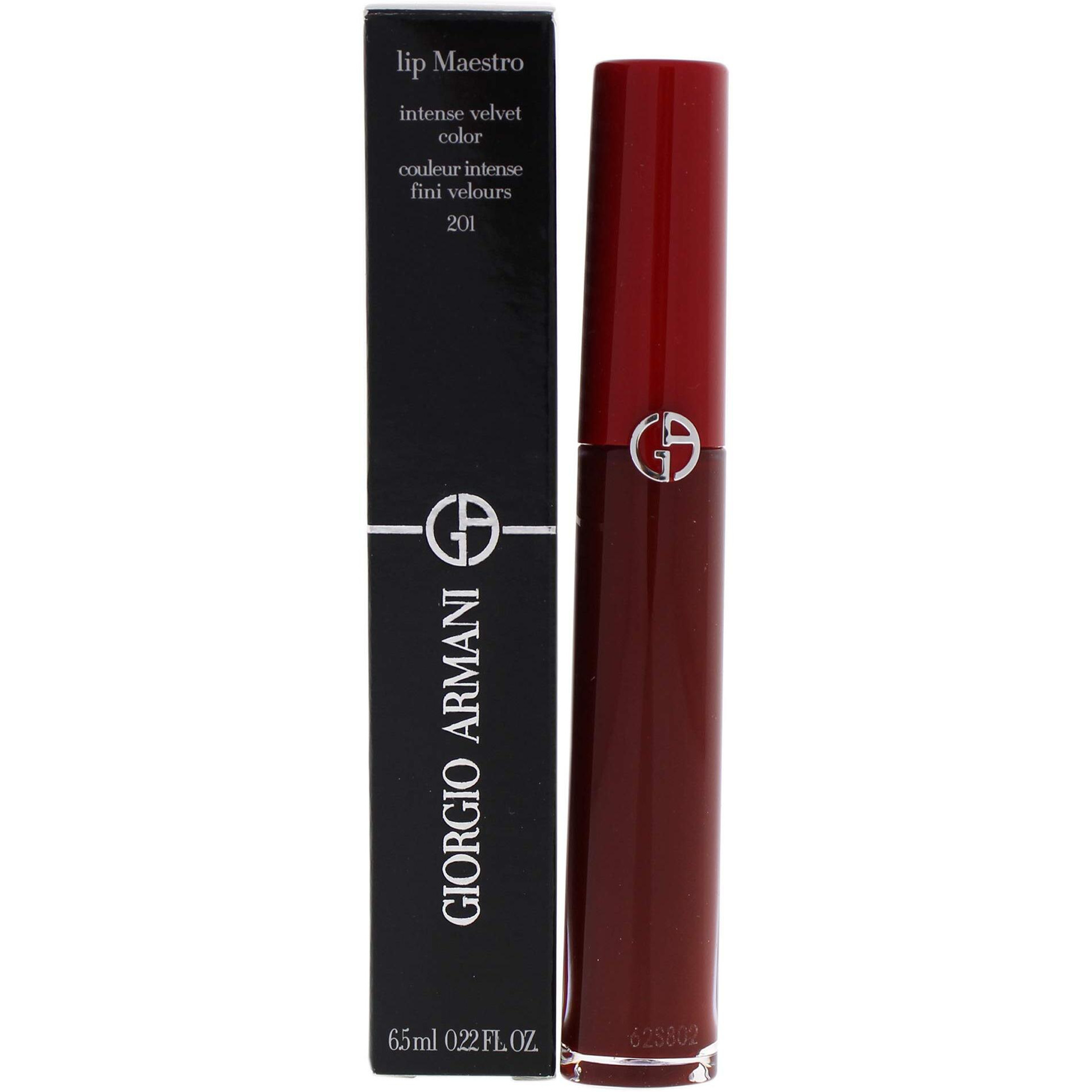 Lip Maestro Intense Velvet Color - 201 Dark Velvet by Giorgio Armani for Women - 0.22 oz Lipstick