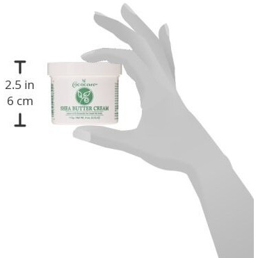 Cococare Cream for Hand and Body, Shea Butter, 4 Ounce