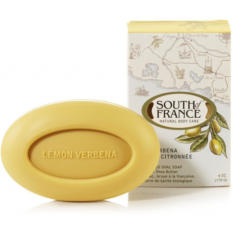 South Of France Natural Bar Soap, Lemon Verbena, 6 Ounce