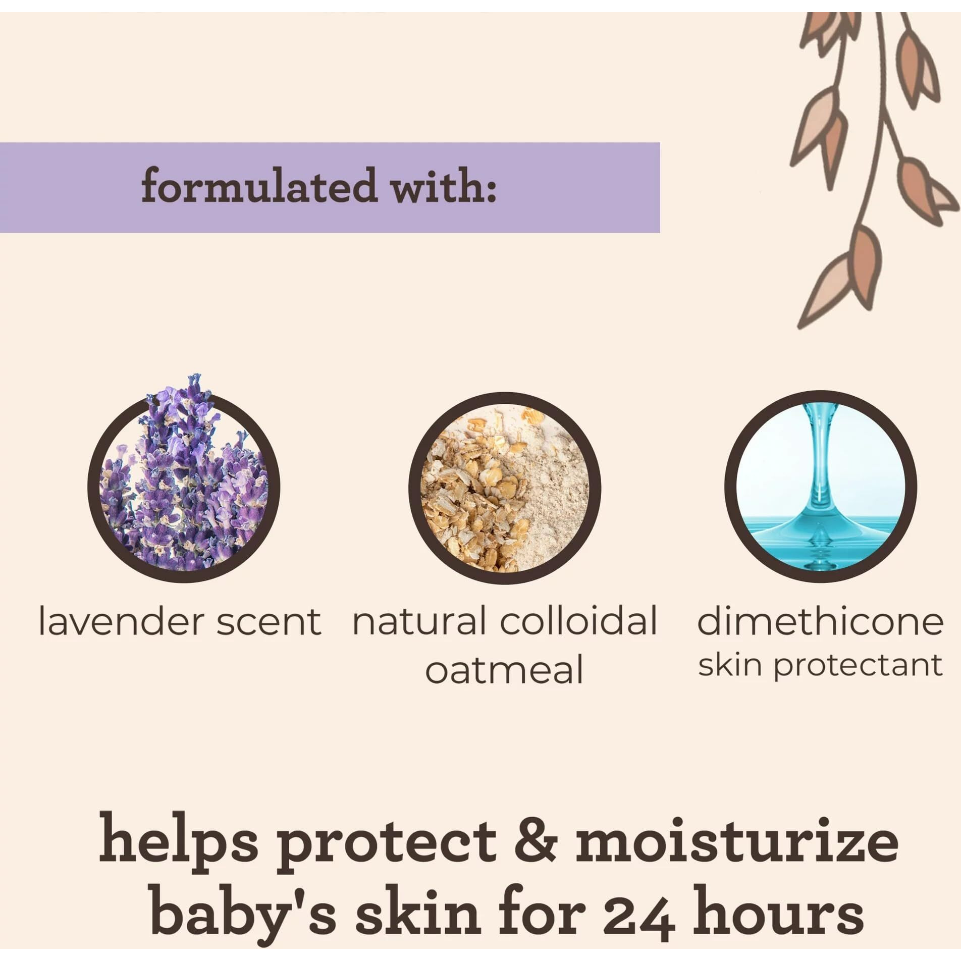 AVEENO Baby Lavender & Vanilla Calming Comfort Lotion 8 oz ( Pack of 2)