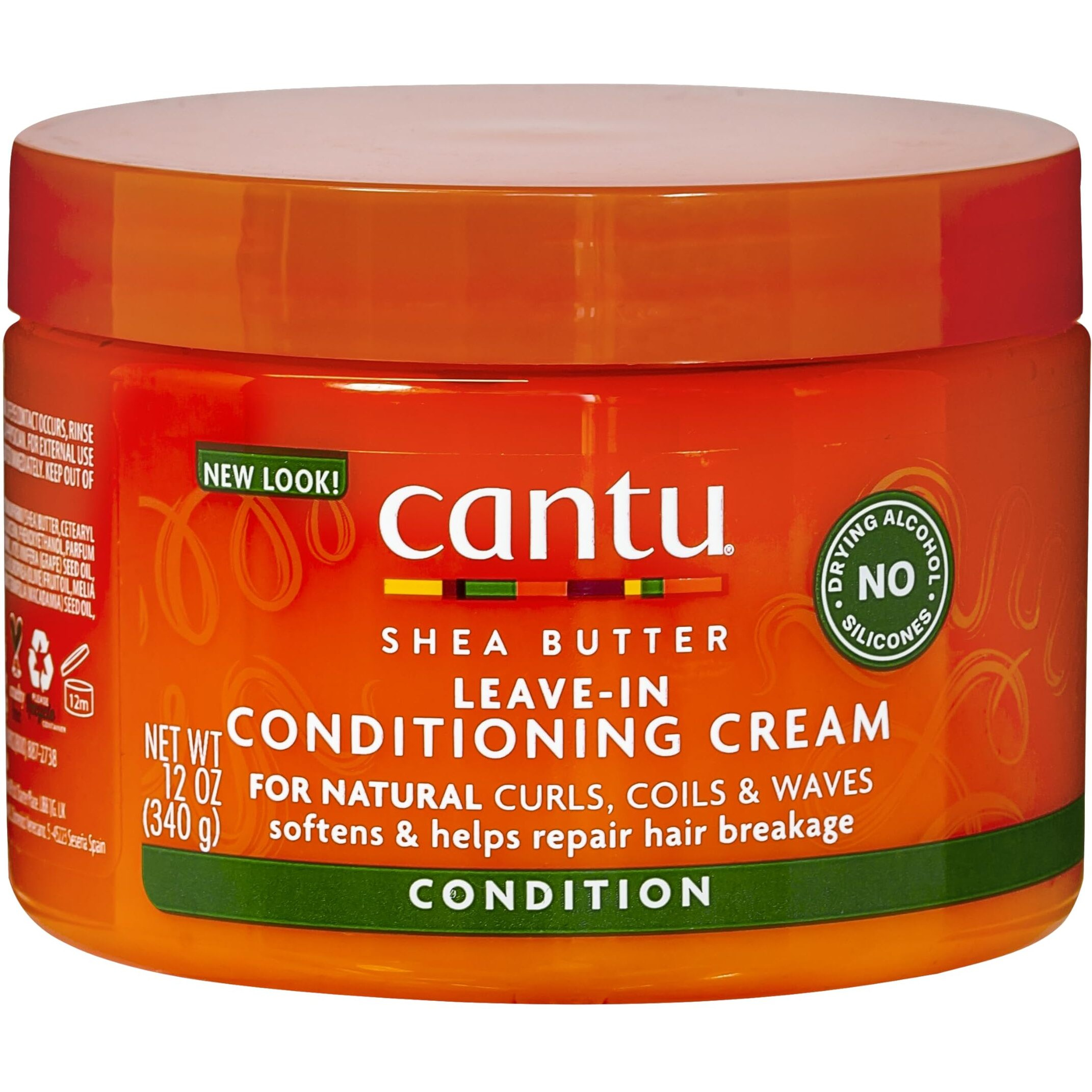 Cantu Shea Butter for Natural Hair Leave In Conditioning Repair Cream, 12 Ounce
