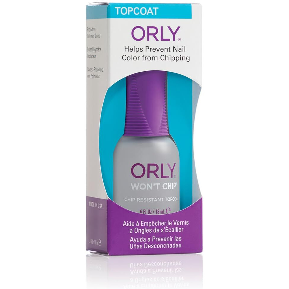 Wont Chip - Chip Resistant Topcoat by Orly for Women - 0.6 oz Nail Polish