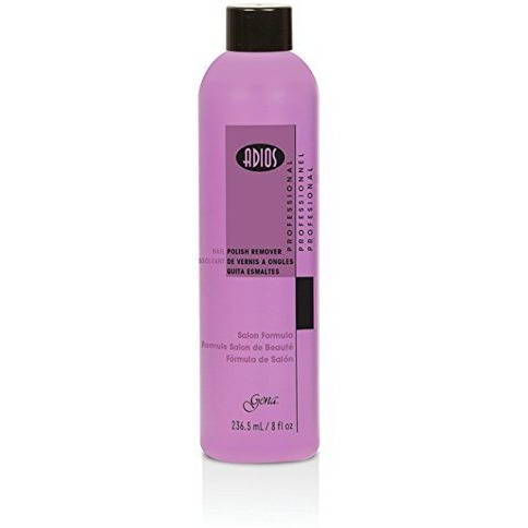 Gena Adios Polish Remover, Pink, 8 Ounce