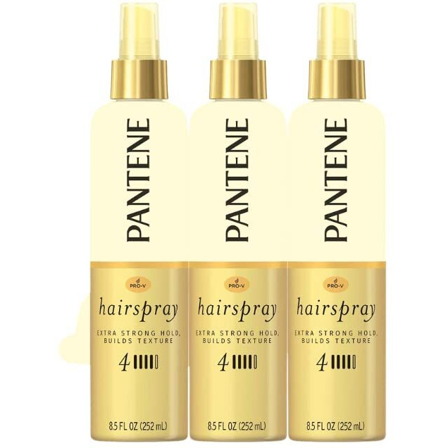 Pantene Hairspray, Non-Aerosol, Extra Strong Hold 3 8.5 fz (Pack of 3)