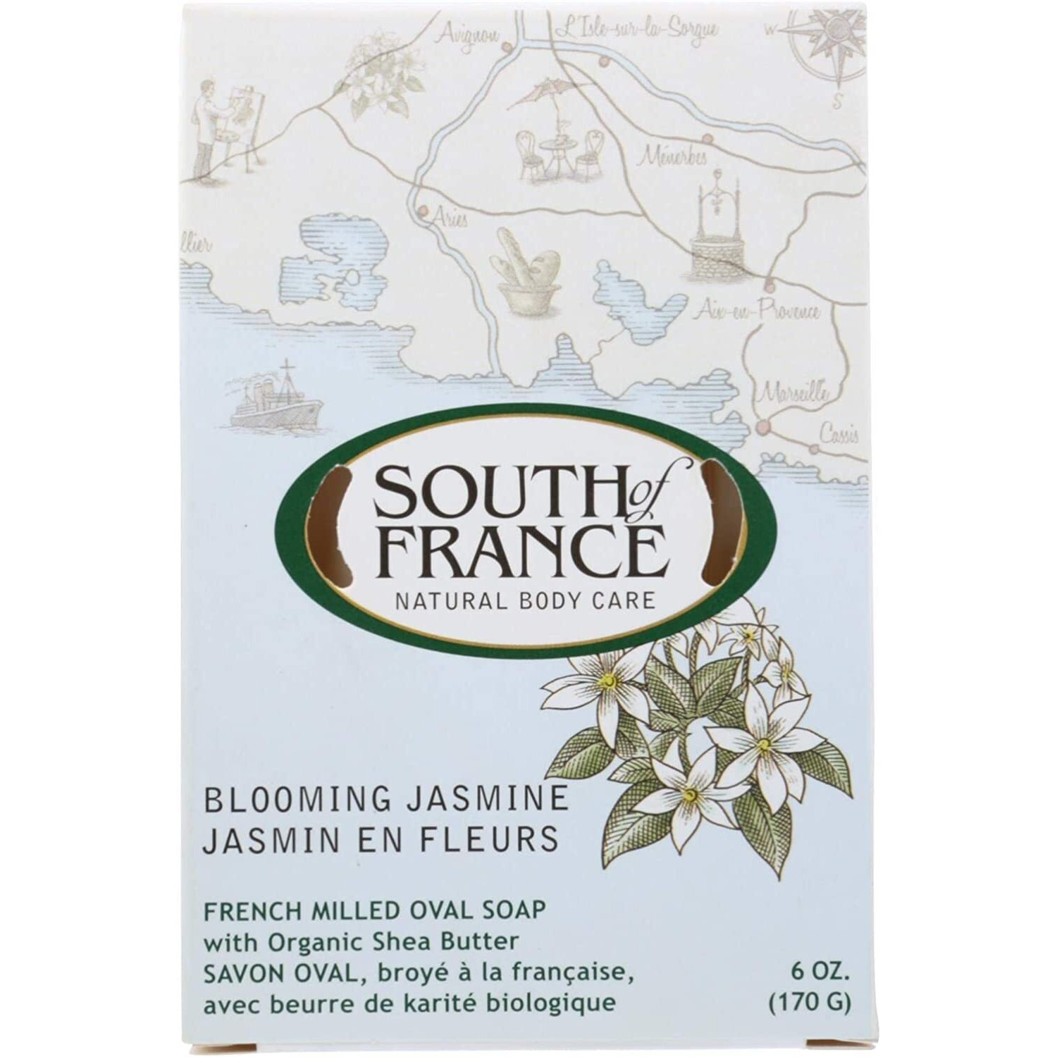 South of France Bar Soap, Blooming Jasmine, 6 Ounce