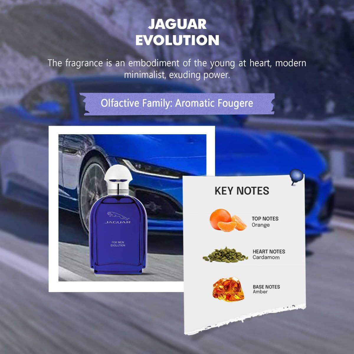 Jaguar Evolution by Jaguar, 3.4 oz Eau De Toilette Spray for Men