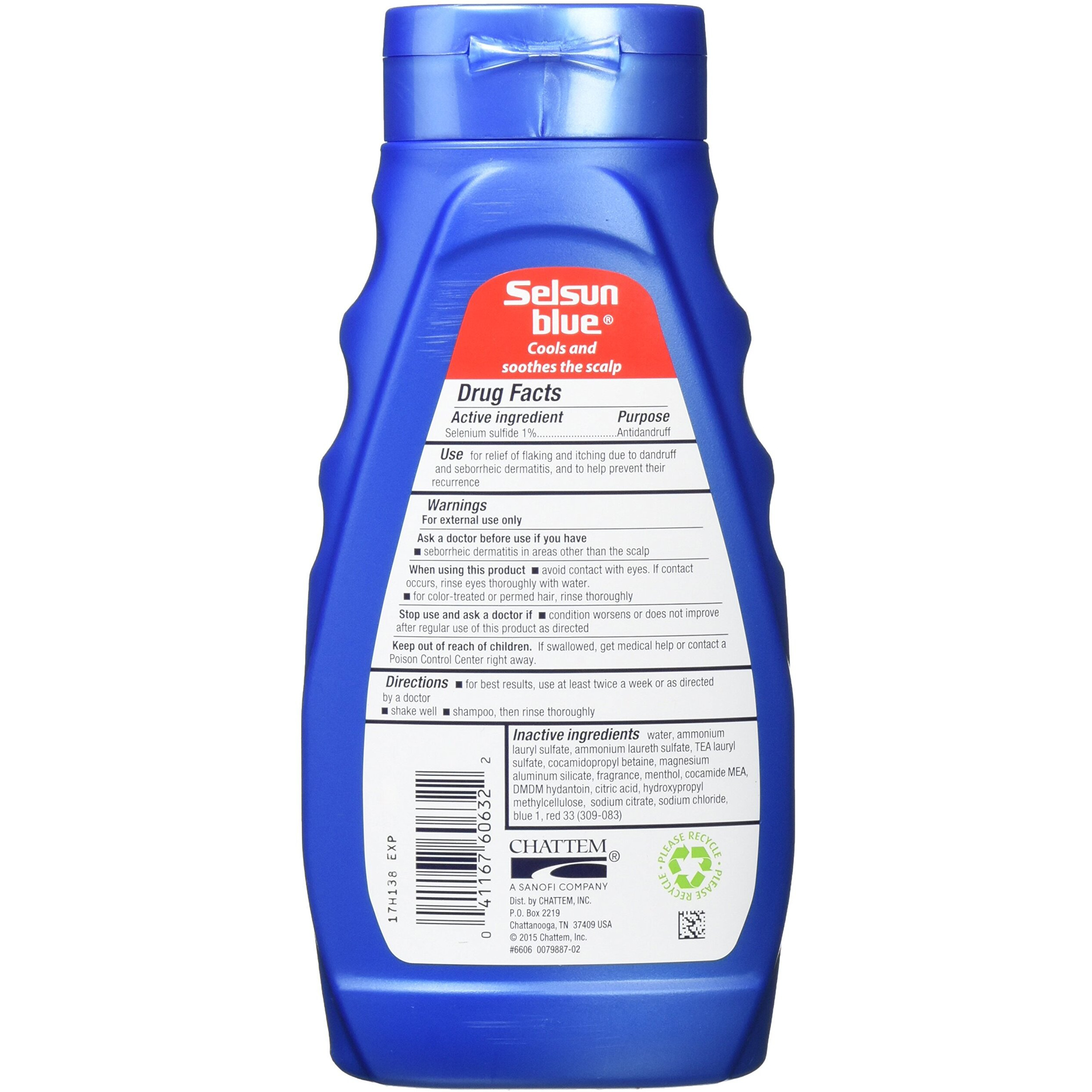 Selsun Blue Medicated Dandruff Shampoo, 11 Fl Oz (Pack of 2)