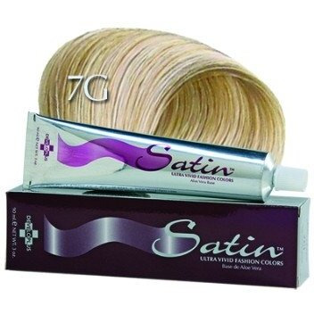 Developlus Satin Color 7G Golden Blonde 3 Ounce (88ml) (3 Pack)