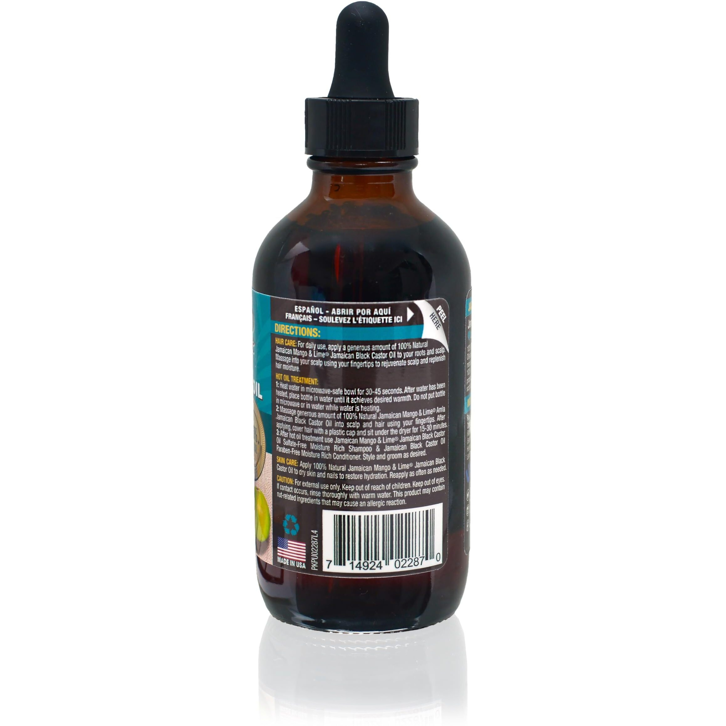 Jam. Mango & Lime Black Castor Oil Amla 4oz