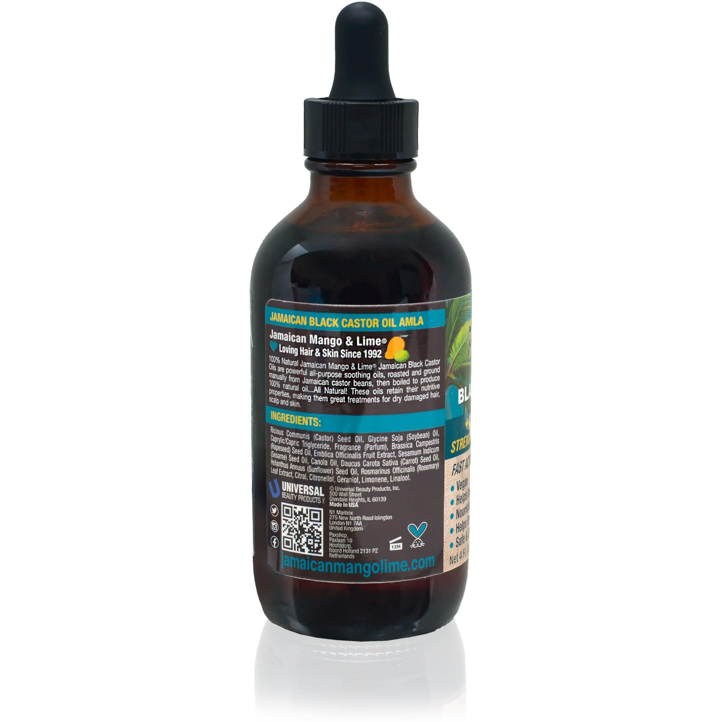 Jam. Mango & Lime Black Castor Oil Amla 4oz