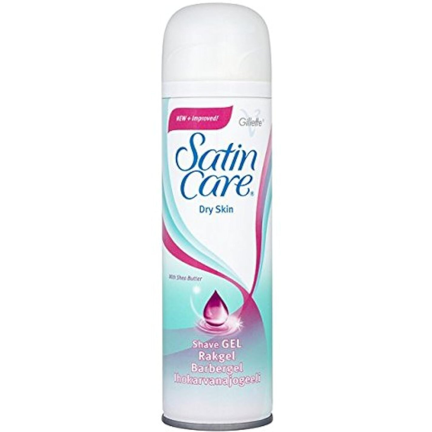 Gillette Satin Care Shave Gel, Dry Skin, 7 Ounce