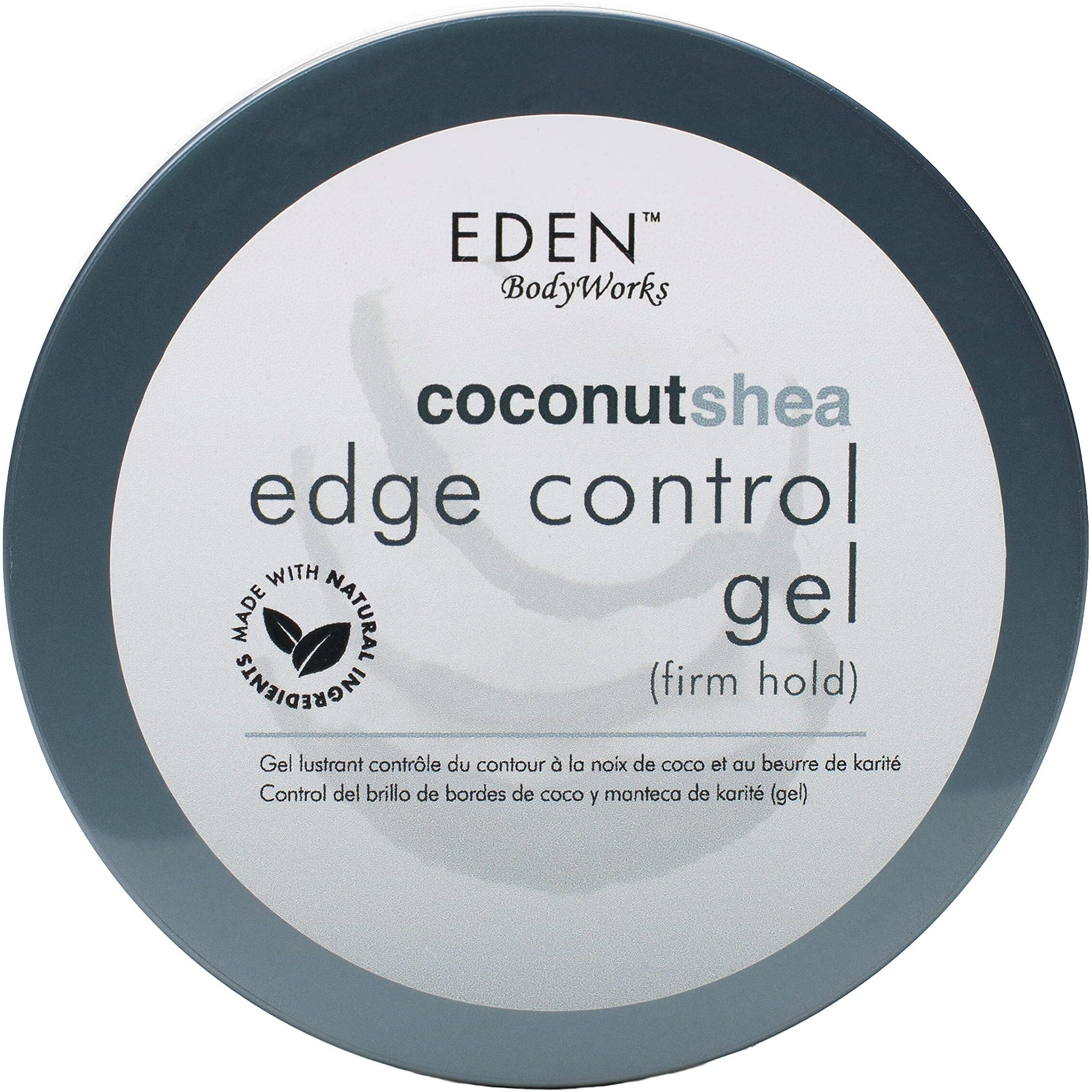 EDEN BodyWorks Coconut Shea Control Edge Glaze | 6 oz | Firm Hold, No Build Up, Moisturize, Add Shine - Packaging May Vary