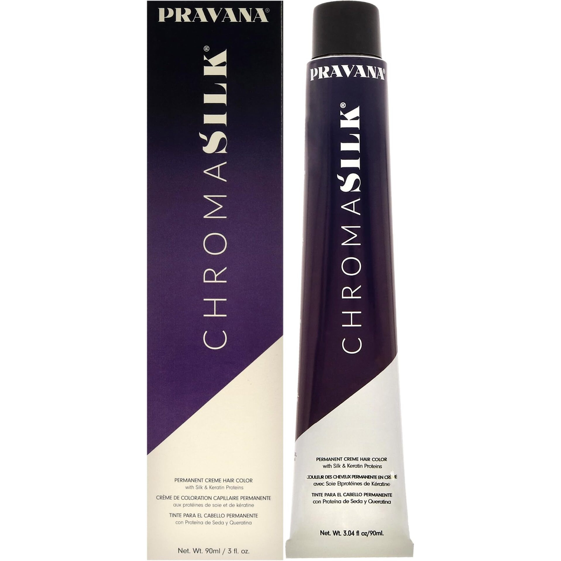 ChromaSilk Creme Hair Color - 5.37 Ligh Golden Violet Brown by Pravana for Unisex - 3 oz Hair Color