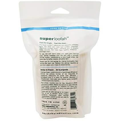 Earth Therapeutics Loofah, Super, Body Scrubber, Green