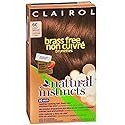 Clairol Natural Instincts, 6C, Brass Free Light Brown, 2 pk