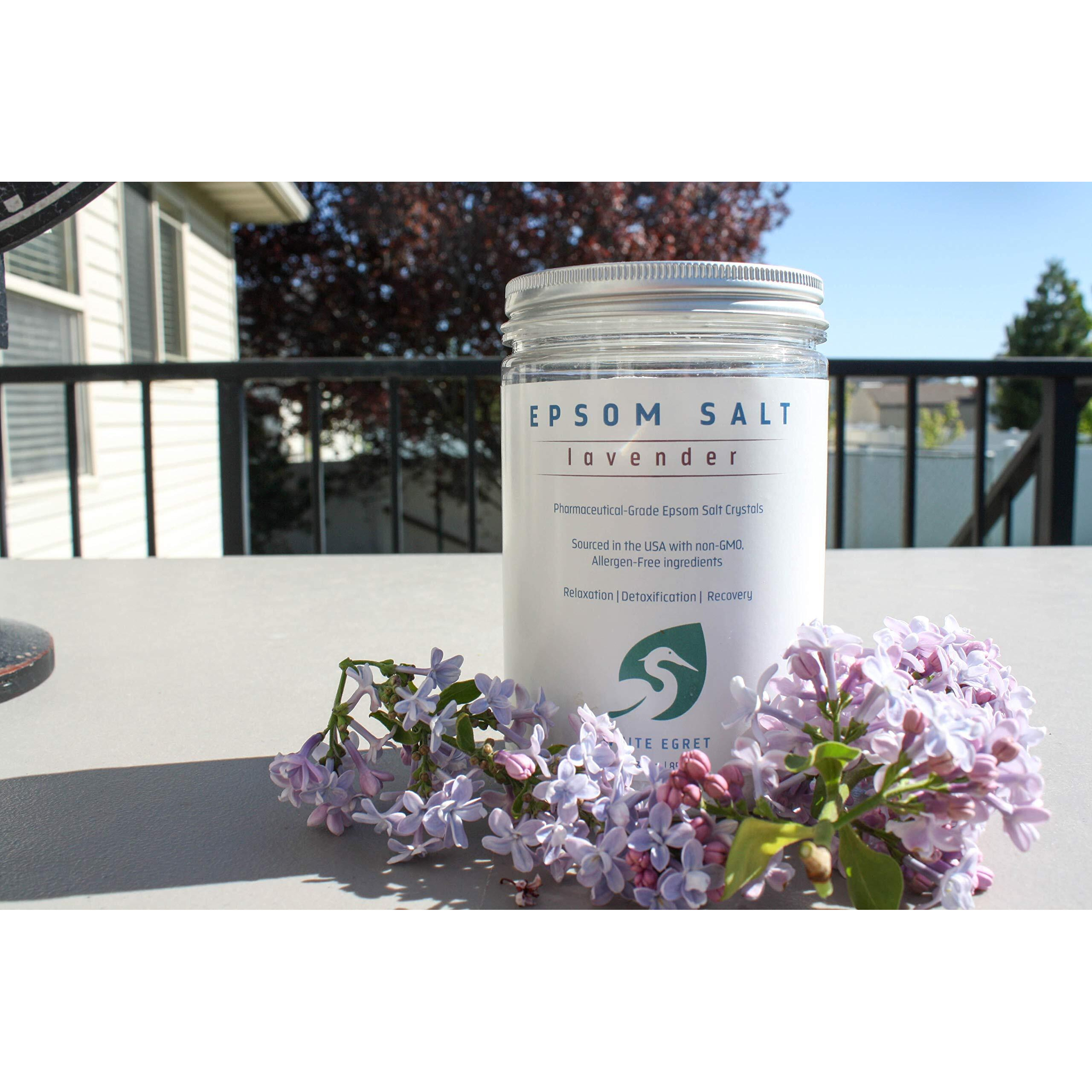 White Egret Pharmaceutical Grade Bath Epsom Salt, 30 Ounce