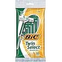BIC Twin Select, Sensitive Skin, Disposable Shaver for Men, 10-Count