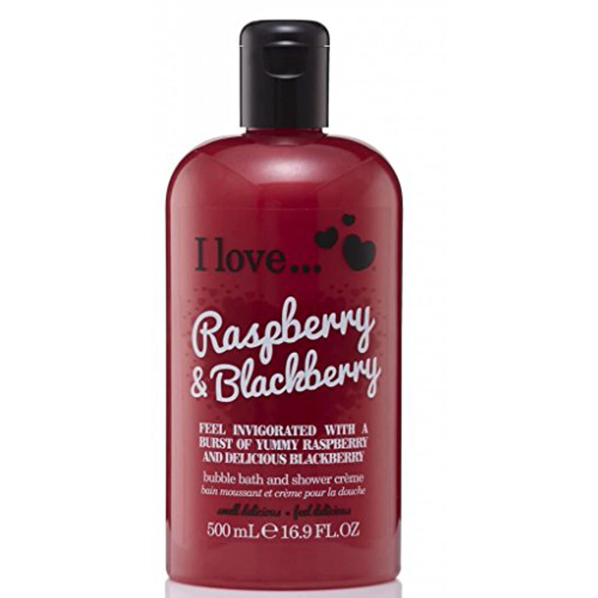 Bath and Shower Creme - Raspberry and Blackberry by I Love Cosmetics for Women - 16.9 oz Shower Cream