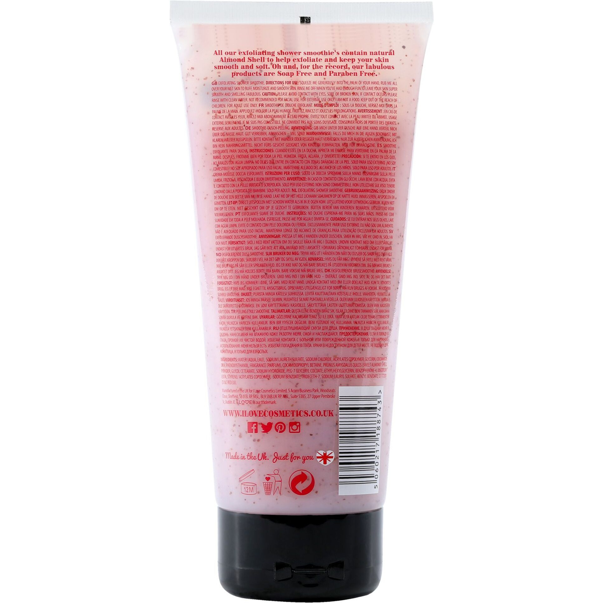 Exfoliating Shower Smoothie - Strawberries and Cream