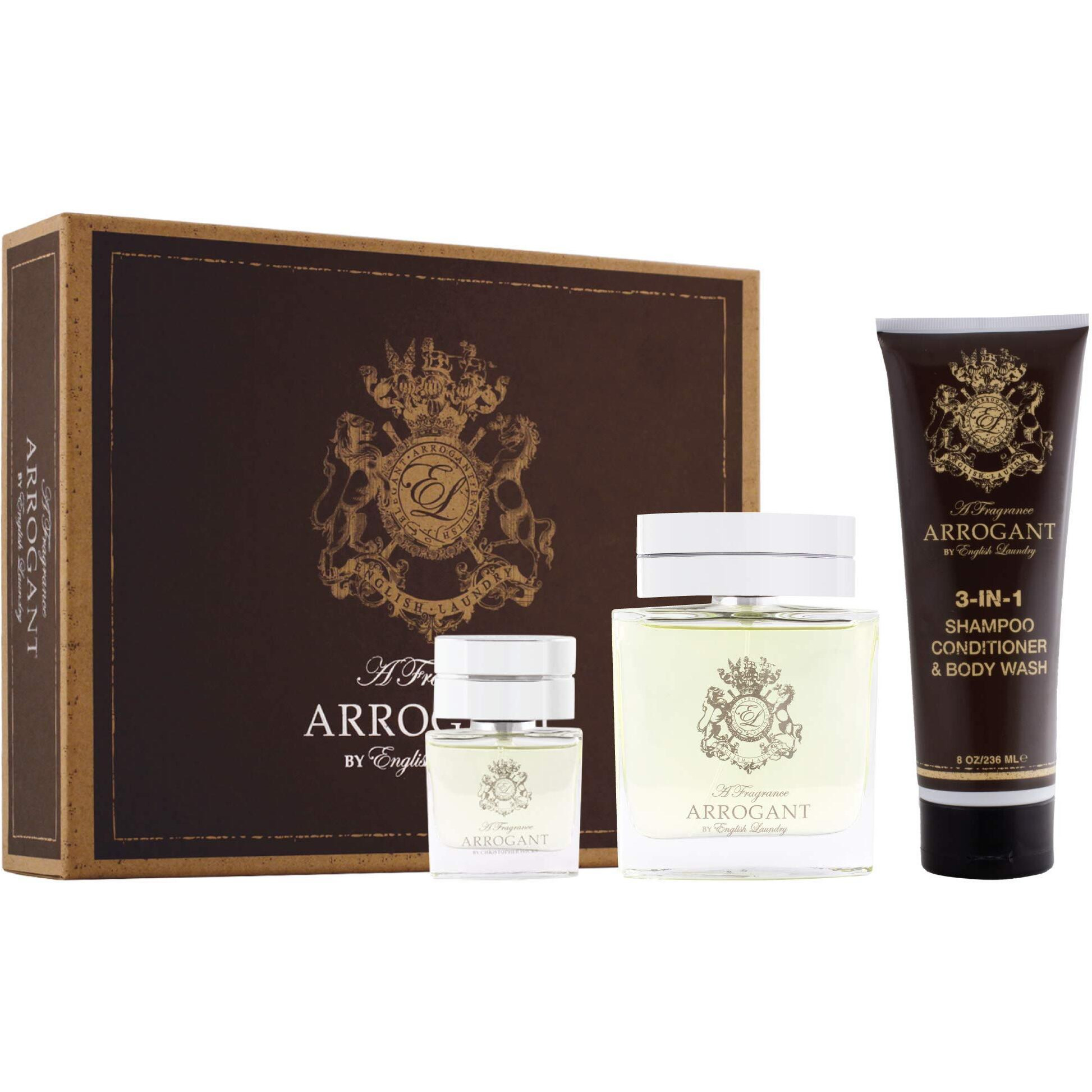 Arrogant by English Laundry, 3 Piece Gift Set for Men with 3.4 oz.