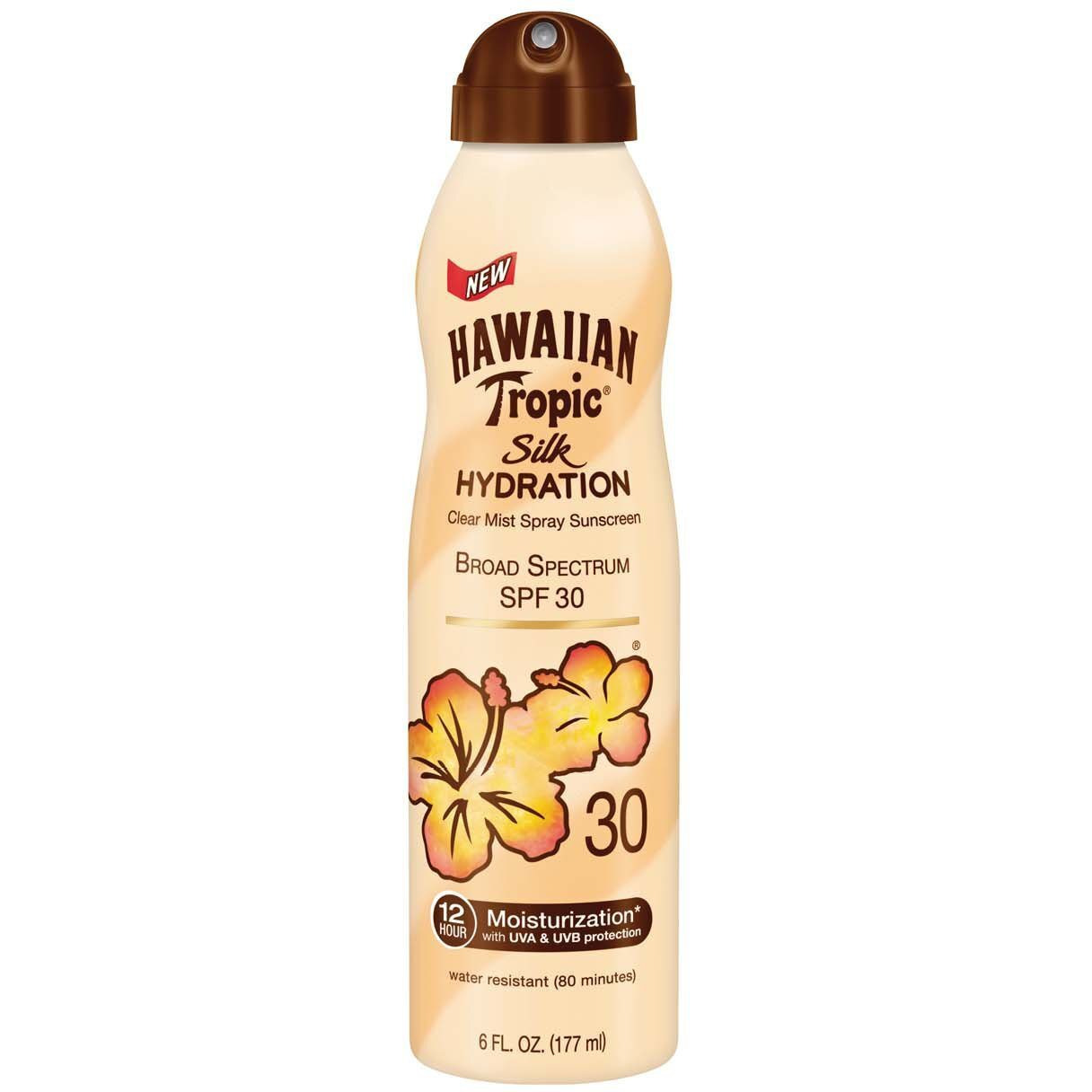Hawaiian Tropic Silk Hydration Continuous Spray Sunscreen Spf 30, 6 Fl Oz